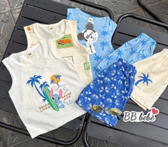 SET 3 BỘ BA LỖ CÂY DỪA BÉ TRAI XẢ 85k)
