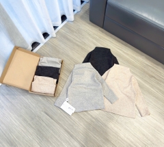 COMBO 3 ÁO DÀI GIỮ NHIỆT ĐEN BE GHI BÉ TRAI