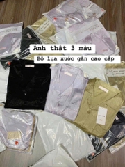 BỘ DÀI LỤA XƯỚC 3 MÀU NỮ