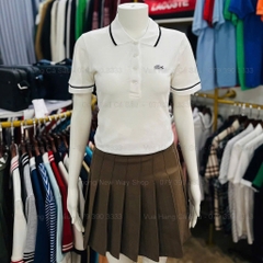 ÁO POLO CÁ SẤU VIỀN ĐEN CỔ TAY NỮ SẴN