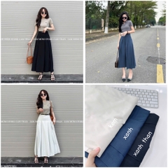 CHÂN VÁY XẾP LI DÁNG DÀI NỮ (SALE 60k)