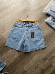 QUẦN SHORT JEAN NỮ XANH THÊU NGỰA SẴN (SALE 109k)