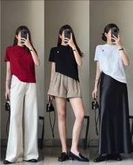 SET 3 ÁO PHÔNG THÊU NGỰA CỘC TAY NỮ SẴN( XẢ 89k)