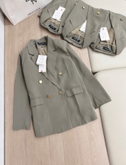 ÁO BLAZER MÀU RÊU NỮ THU ĐÔNG SẴN