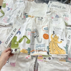 SET 3 ÁO BA LỖ COTTON XƯỢC BÉ TRAI ( xả 67k)