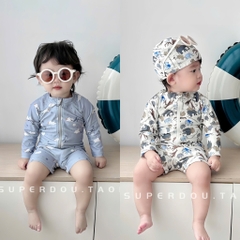 ĐỒ BƠI - SET 2 BỘ BIKINI ANIMALS BÉ TRAI( xả 99k )