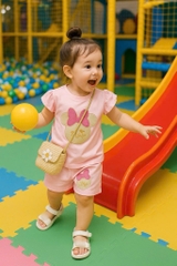 SÉT BỘ MINNIE THÊU ĐÁP LÔNG NỔI BÉ GÁI