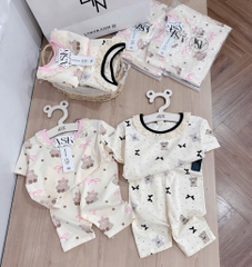 SÉT 2 BỘ GẤU NƠ CHẤM BI BÉ GÁI (SALE 70k)