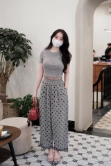 SET ÁO TĂM PHỐI QUẦN CHẤM BI NỮ