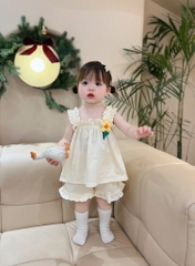 SET 2 BỘ 2 DÂY BÈO ĐÍNH HOA BÉ GÁI SẴN (SALE 95k)