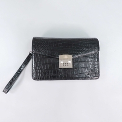 Clutch khóa số da cá sấu - PKCAT02