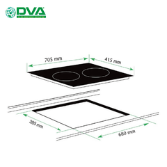 BẾP TỪ ĐÔI DVA 98