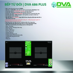 BẾP TỪ ĐÔI DVA 686 PLUS