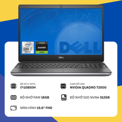 Dell Precision 7550 (i7-10850H/16GB RAM/SSD 512GB/NVIDIA Quadro T2000/15.6" FHD)