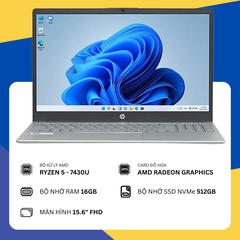 HP 15 fc0655AU - C81NGPA (R5-7430U/16GB RAM/SSD 512GB/15.6" FHD) - NEW
