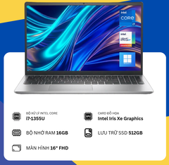 Dell15 DC 15250 (i7-1355U/16GB RAM/SSD 512GB/15.6" FHD) New Fullbox