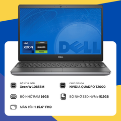 Dell Precision 7550 (Intel Xeon W-10855M/16GB RAM/SSD 512GB/NVIDIA Quadro T2000/15.6" FHD)