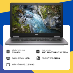 Dell Precision 7740 (i7-9750H/16GB RAM/SSD 512GB/AMD Radeon Pro WX 3200/17.3" FHD)