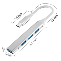 Bộ chia USB từ cổng Type-C sang USB 3.0 (4 cổng)