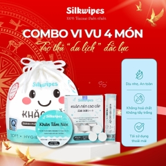 COMBO 04 Món - Khăn mặt cuộn, khăn nén hộp 30 viên, lọ nén 10 viên và 01 khắn tắm nén - CKTHL1