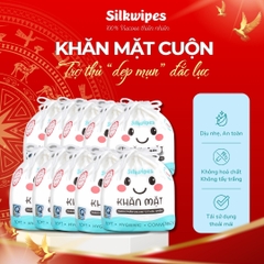 Combo 10 Cuộn Khăn Mặt Có Túi 52 Miếng - C10