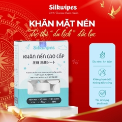 01 Hộp Khăn mặt nén 30 Viên Silkwipes - H1