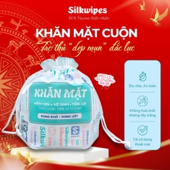 01 Khăn mặt cuộn Silkwipes bao bì chữ 70M - CM1