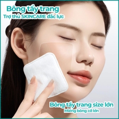 Bông tẩy trang Silkwipes cỡ lớn 100 miếng 100% tự nhiên - BTT1