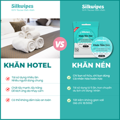 Khăn tắm nén du lịch Silkwipes 70x140cm - KTG1
