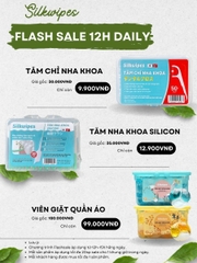 COMBO 02 hộp Xanh Vàng viên giặt Silkwipes - XV2