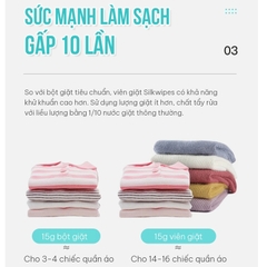 COMBO 02 Hộp viên giặt Silkwipes 30 Viên, Hương Dịu Ngọt - HV2
