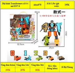 Đội hình Transformers số 0-4 mã 8337-8