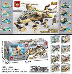 (Giá Đã bao gồm VAT) - Bộ xếp hình máy bay quân sự mã 11048B (Bán lốc 8 bộ)