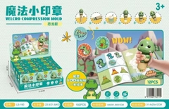 Hộp 12 con dấu sticker khủng long(100pcs)