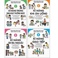 Cẩm nang sinh hoạt bằng tranh cho bé (Bộ 4 cuốn)