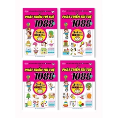 Bộ 4 cuốn phát triển trí tuệ 1088 3-4 tuổi