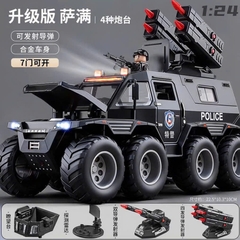 Xe cảnh sát Conqueror-Shaman 1:24 Xe hợp kim DC24353 (12 Bộ/thùng)