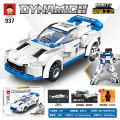 Bộ xếp hình xe đua biến hình robot 330pcs mã 937