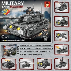 (Giá Đã bao gồm VAT) - Bộ xếp hình xe tăng 691pcs mã 22029