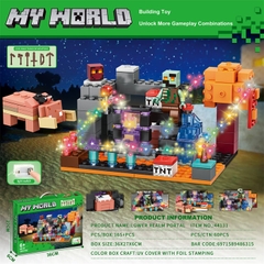 Bộ xếp hình Minecraft 165pcs mã 44131
