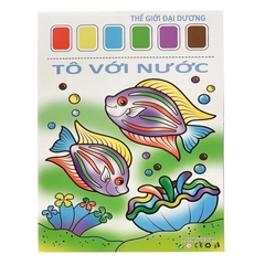 Tranh tô màu khô, màu được ép khô trên từng trang giấy ( tệp 6 tờ)