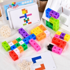 Bộ xếp hình khối rubik mã WD2130J (lắp ráp)