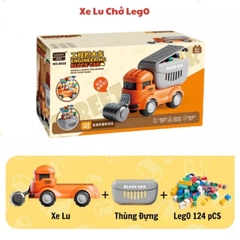 Xe tải xe lu chở Lego mã 9627 (lắp ráp)