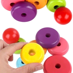 Tháp cầu vồng gỗ size to mã DN414 (60 Bộ/thùng)