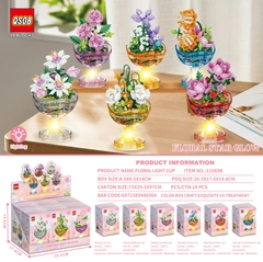 (Giá Đã bao gồm VAT) - Bộ xếp hình cốc HOA phát sáng mã 11069B (Bán lốc 6 hộp)