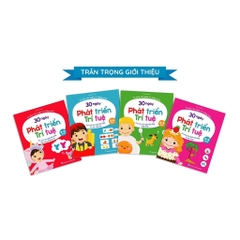Bộ 4 cuốn 30 ngày phát triển trí tuệ 2-4 tuổi