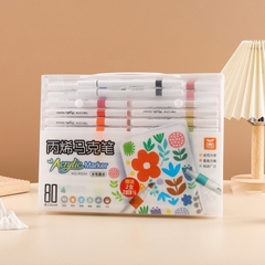 (GIÁ 1 THÙNG đã gồm VAT) - 9053A - Bút Màu Vẽ Acrylic Marker 80 màu