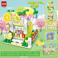 (Giá Đã bao gồm VAT) - Bộ xếp hình cửa hàng nước ép chanh 476pcs mã 70346