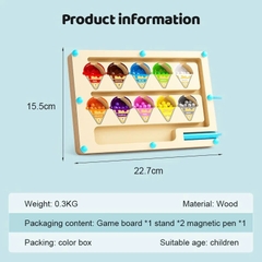 Mê cung từ tính(hình kem, số, khủng long, hộp kẹo) mã BQLMG