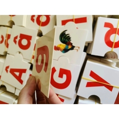 Bộ thẻ chữ cái- ghép hình - ghép vần tiếng Việt